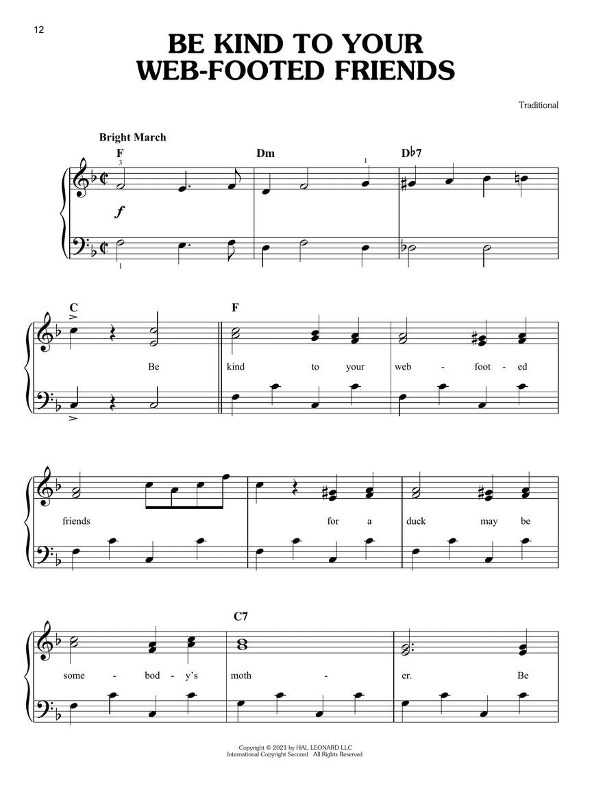 First 50 Fun Children's Songs You Should Play on Piano