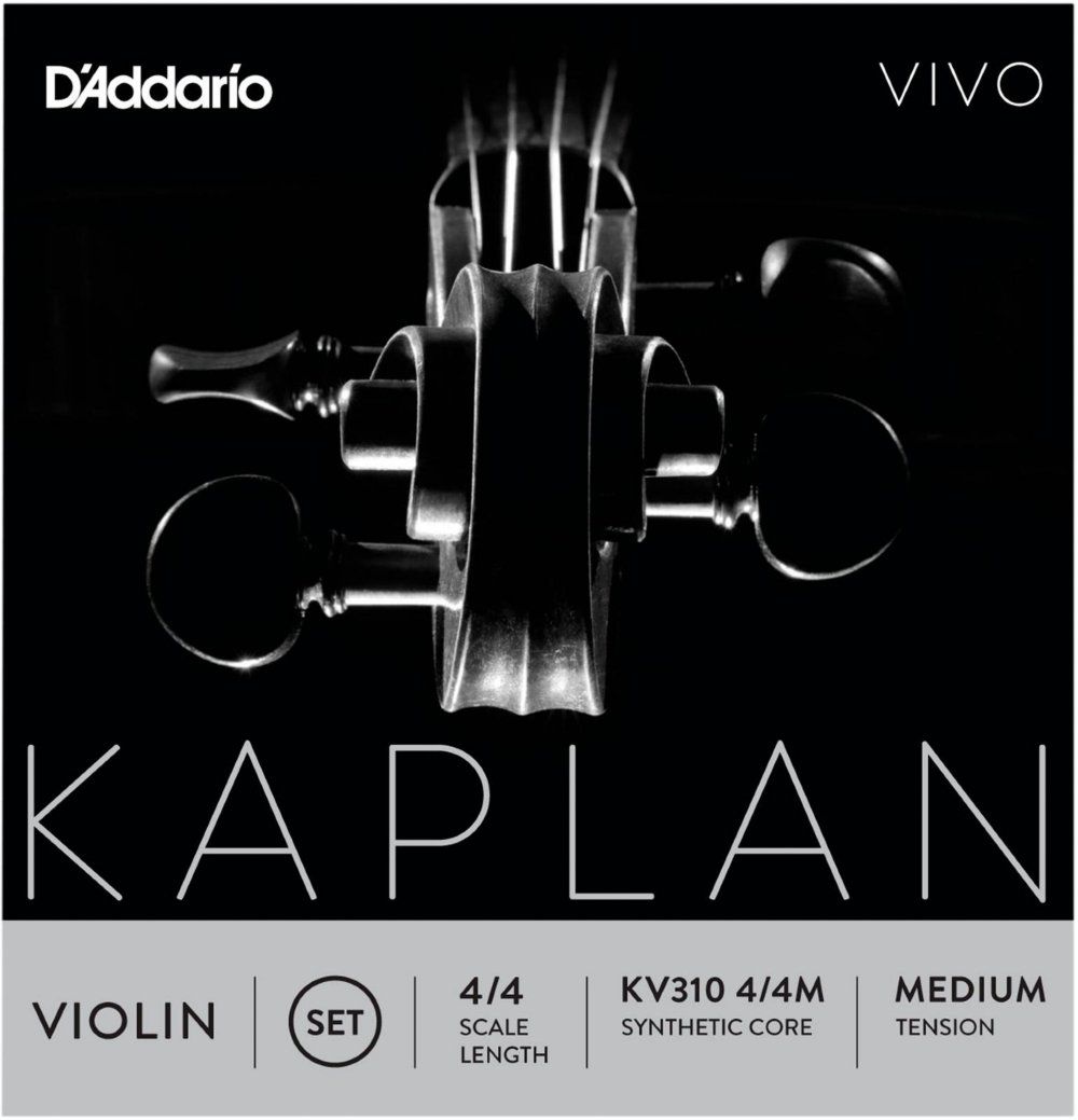 D'Addario Kaplan Vivo Violin String Set, 4/4 Medium