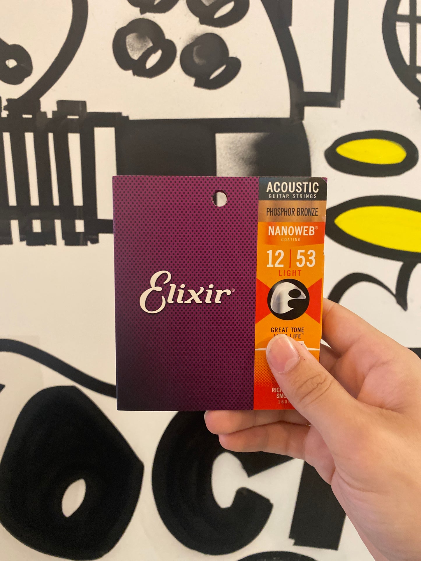 Elixir Nanoweb Phosphor Bronze Acoustic Strings