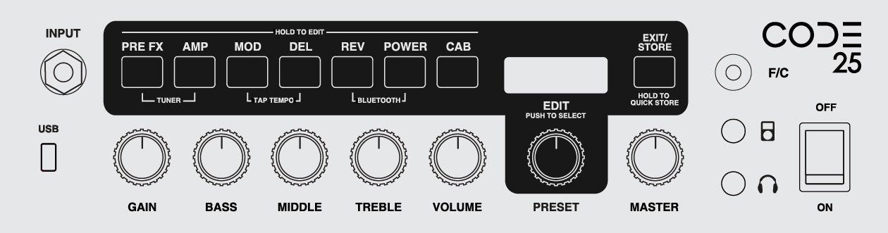 Marshall Code 25 - 25W 1x10'' Digital Combo Amp
