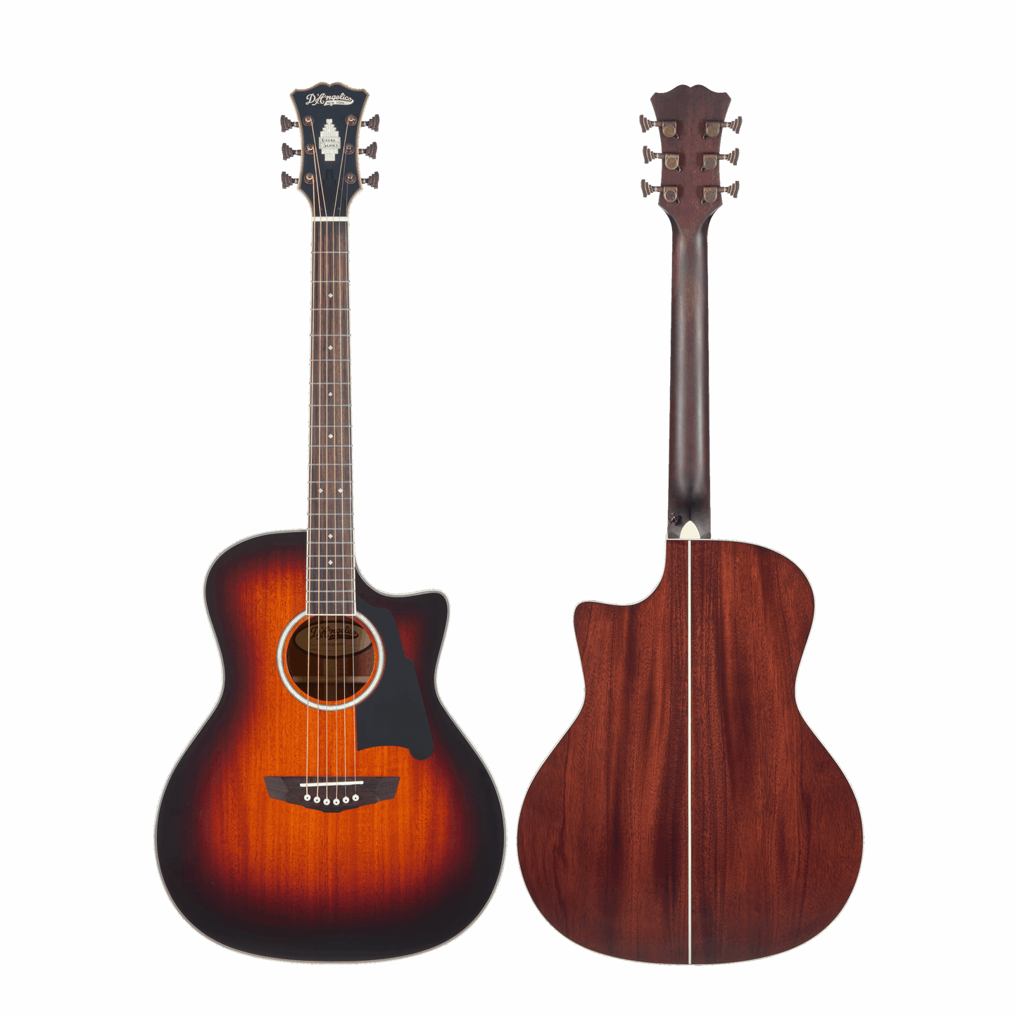 D'Angelico Excel Gramercy Acoustic Electric Guitar - Mahogany Burst