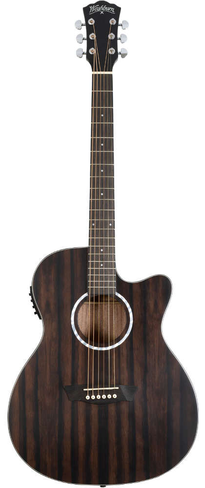 Washburn DFEACE-A-U Deep Forest Ebony Ace Acoustic Guitar