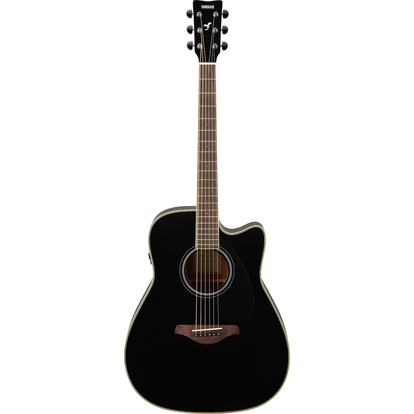 Yamaha FGCTA BL TransAcoustic Guitar (Black)