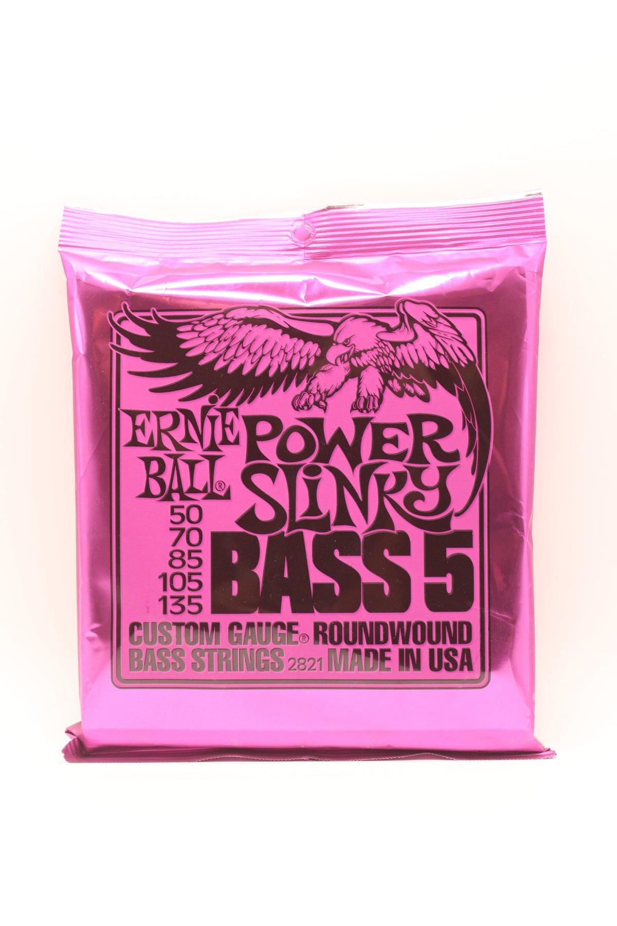 Cordes de basse Ernie Ball Nickel Wound Power Slinky 5 cordes