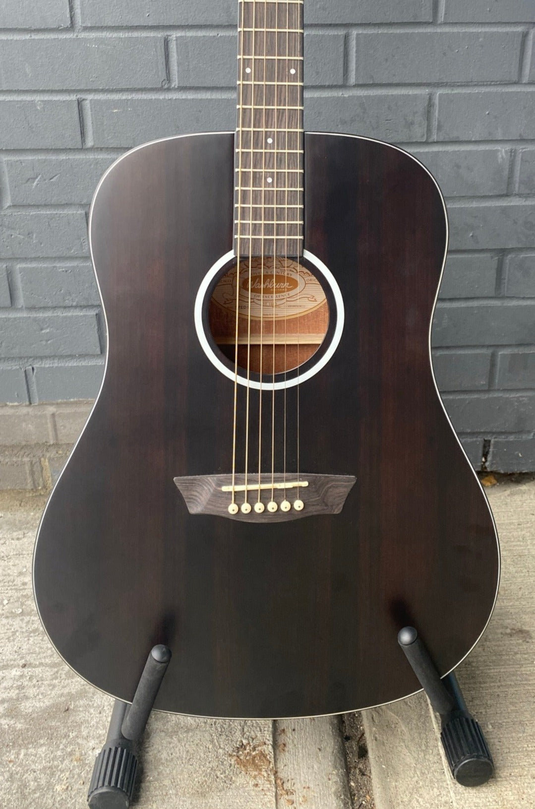 Washburn Deep Forest Ebony Dreadnought Acoustic Guitar
