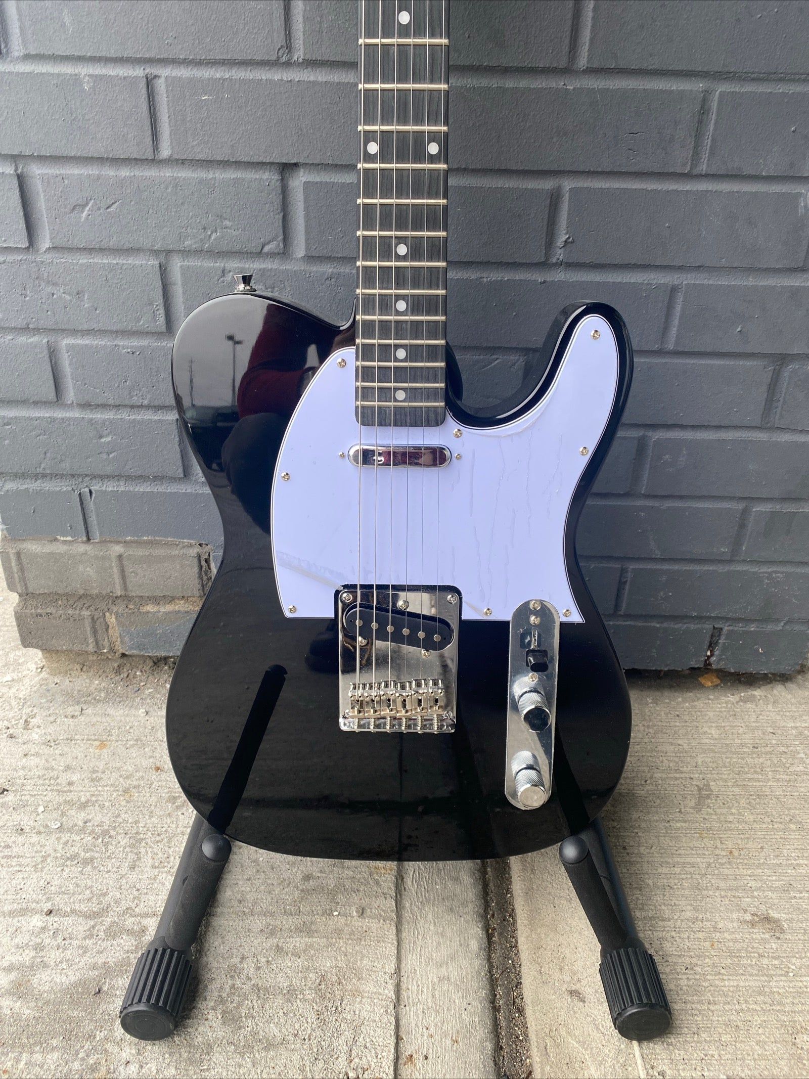 Oscar Schmidt Country Style Electric Guitar Black OS LT BK A