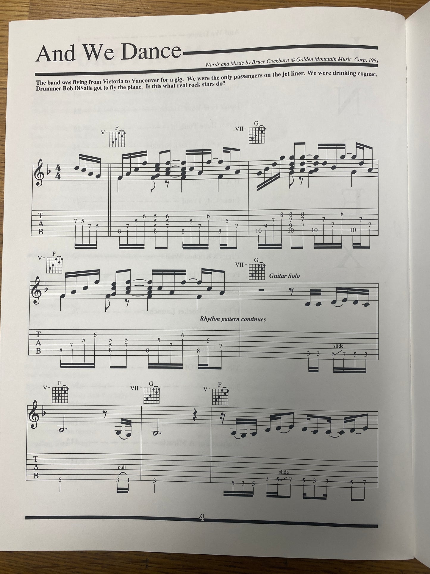 Bruce Cockburn, Rumours of Glory - OFC Publications