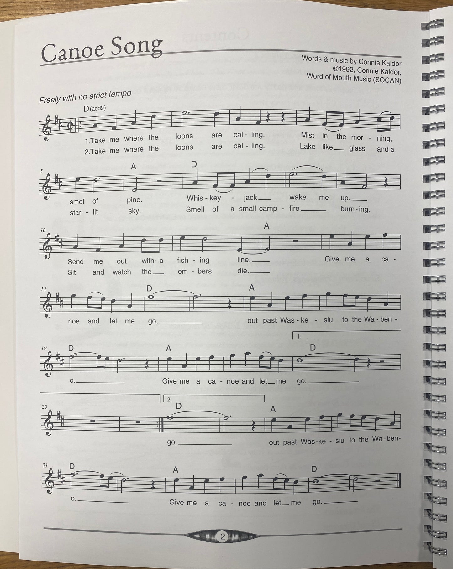 The Music Of Canoesongs - OFC Publications