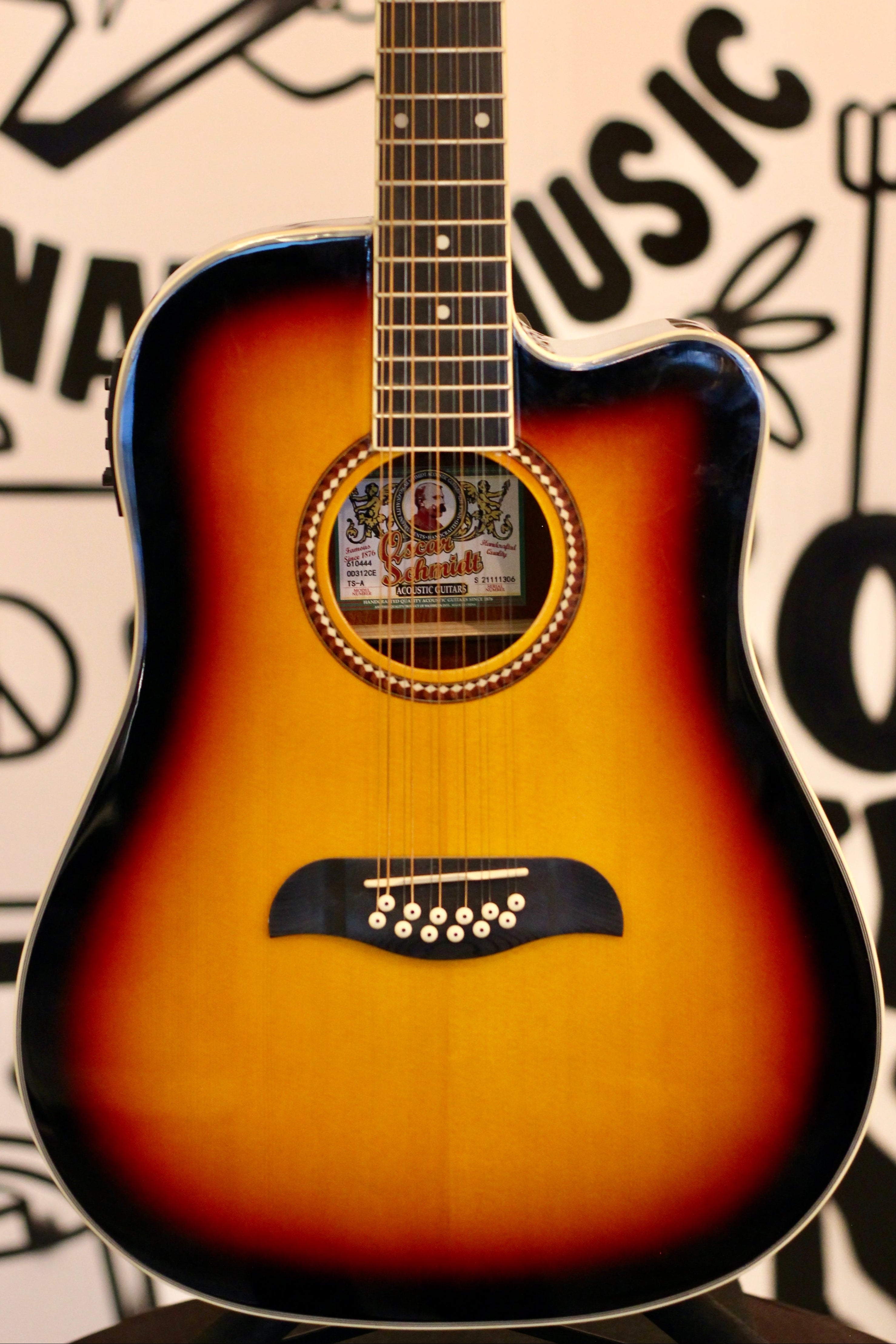 Oscar Schmidt 12-String Acoustic Guitar