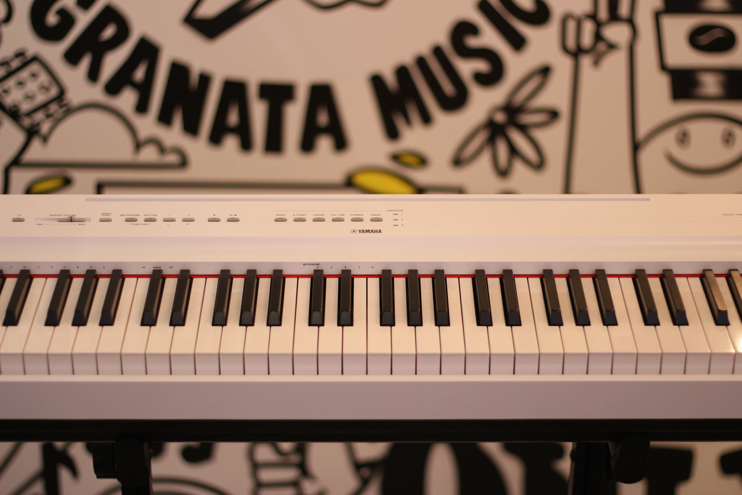 Yamaha P125A 88-Key Portable Digital Piano - White