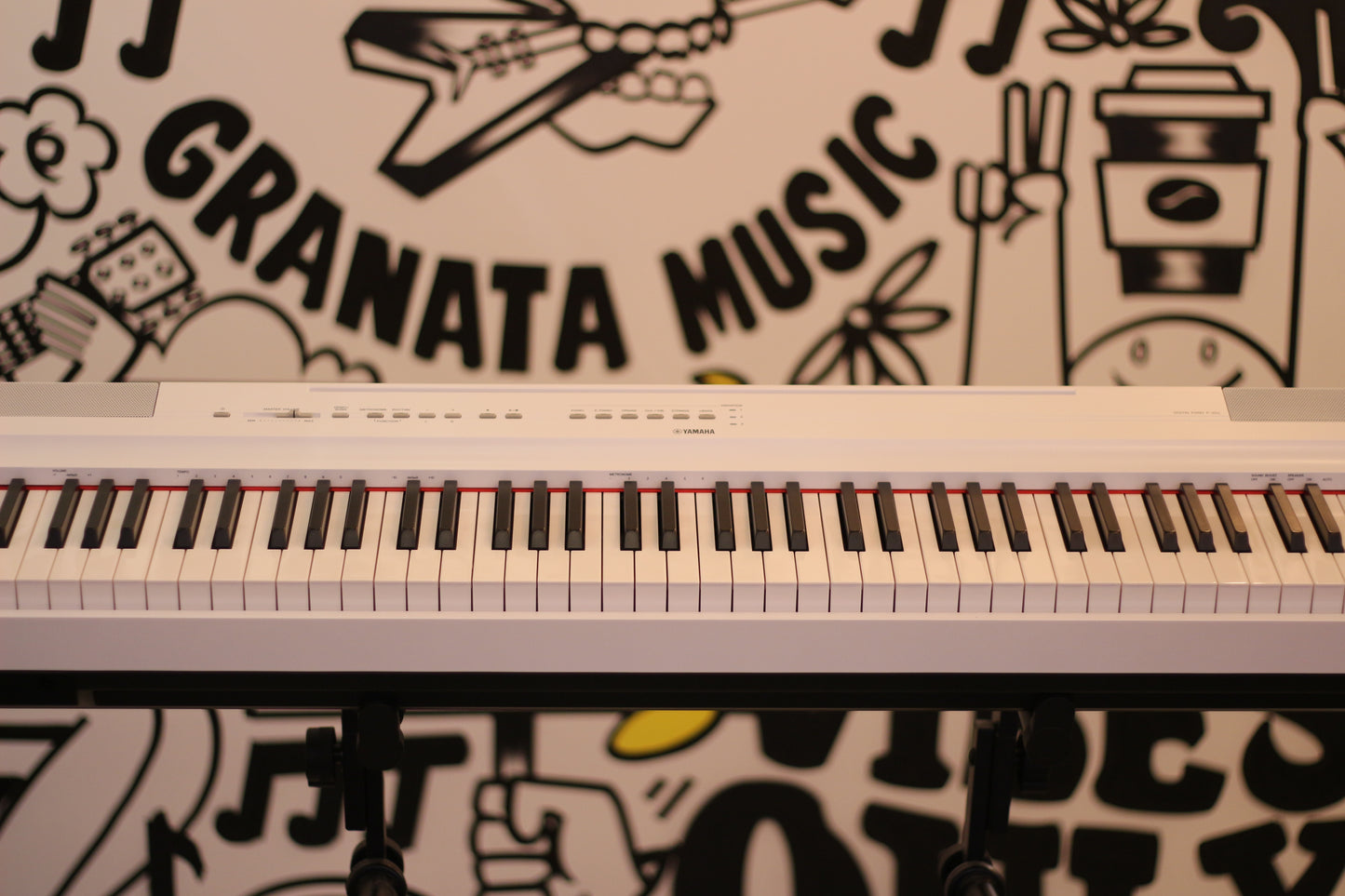 Yamaha P125A 88-Key Portable Digital Piano - White