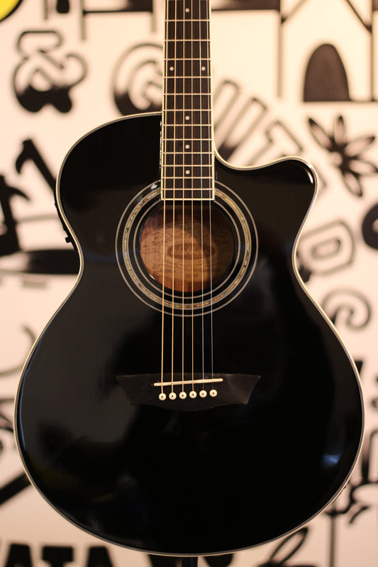 Washburn Festival EA12 Acoustic Guitar - Black