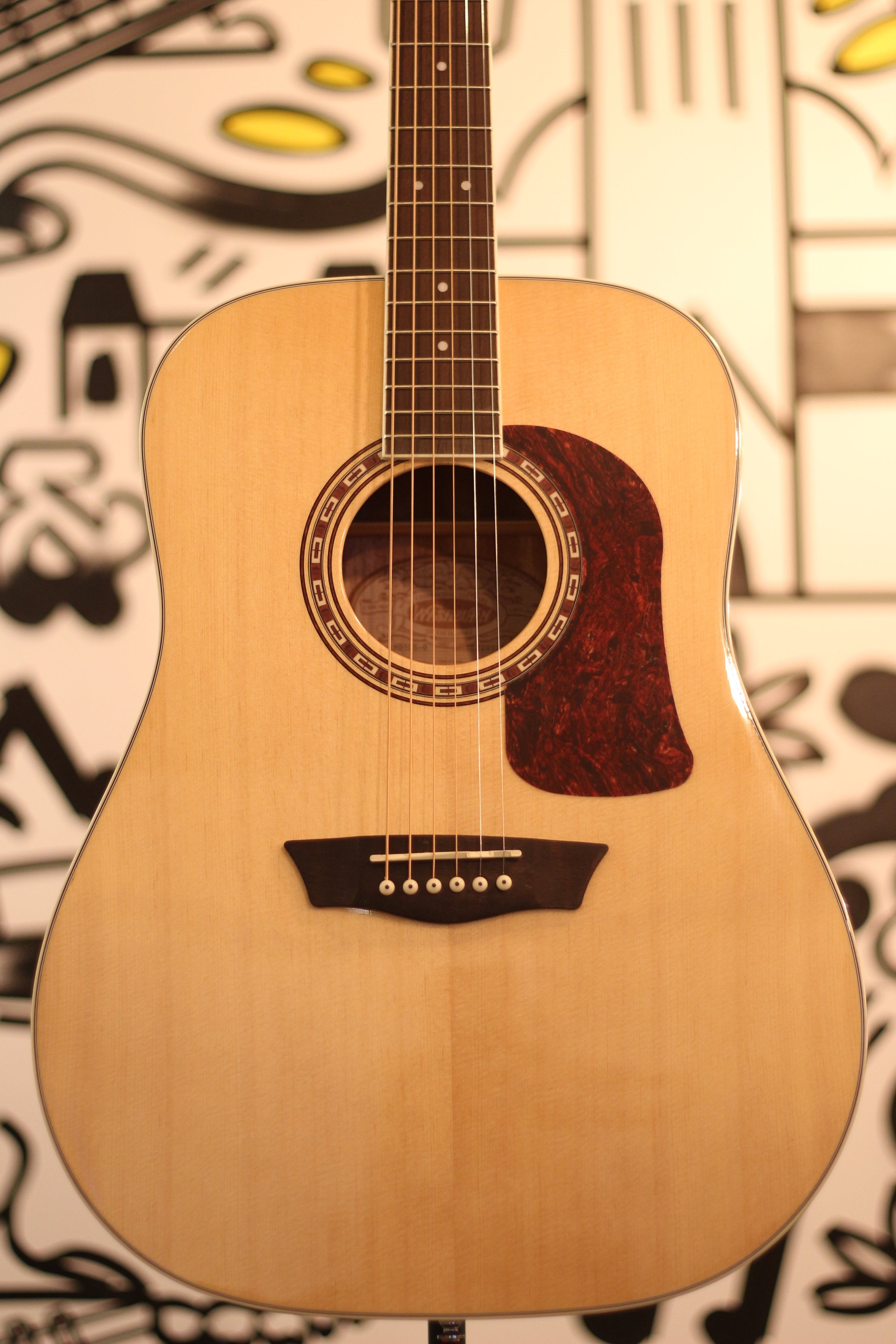 Washburn HD10S-O Heritage Dreadnought Acoustic Guitar Natural Gloss