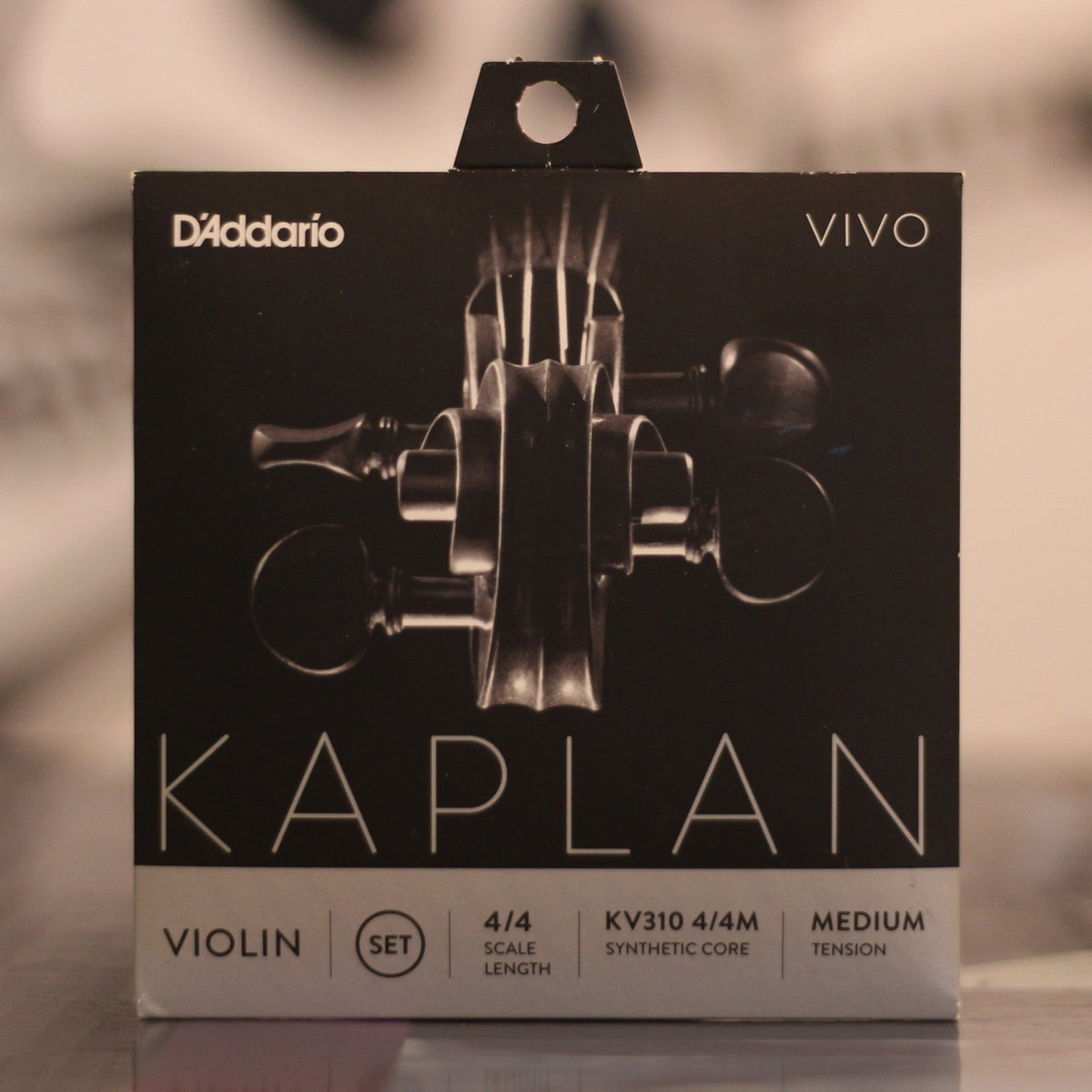 D'Addario Kaplan Vivo Violin String Set, 4/4 Medium