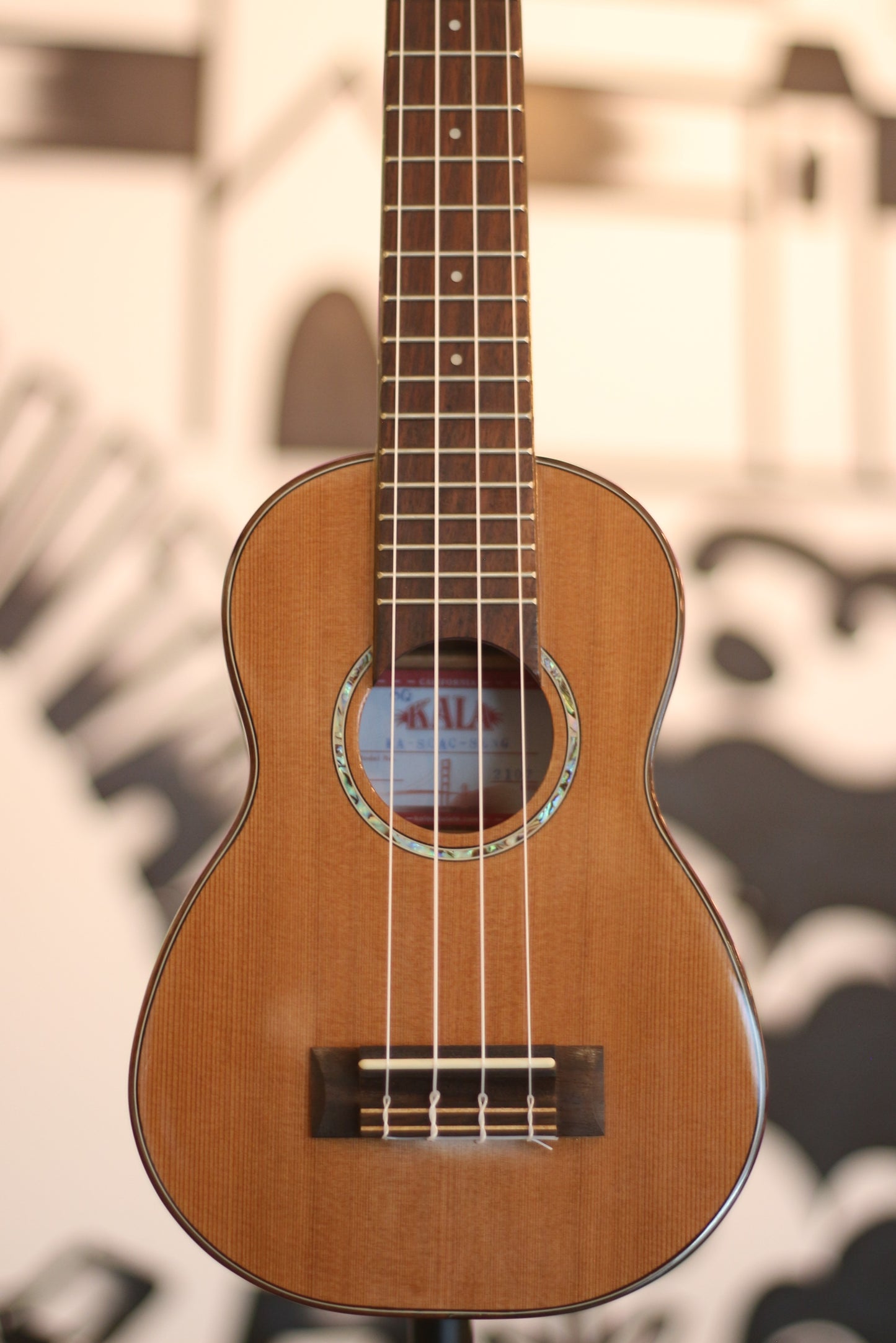 KALA Gloss Solid Cedar Top Acacia Long Neck Soprano
