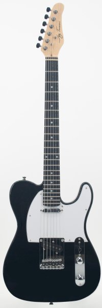 Jay Turser TL Style Lightweight Solid Body Electric Guitar, Black