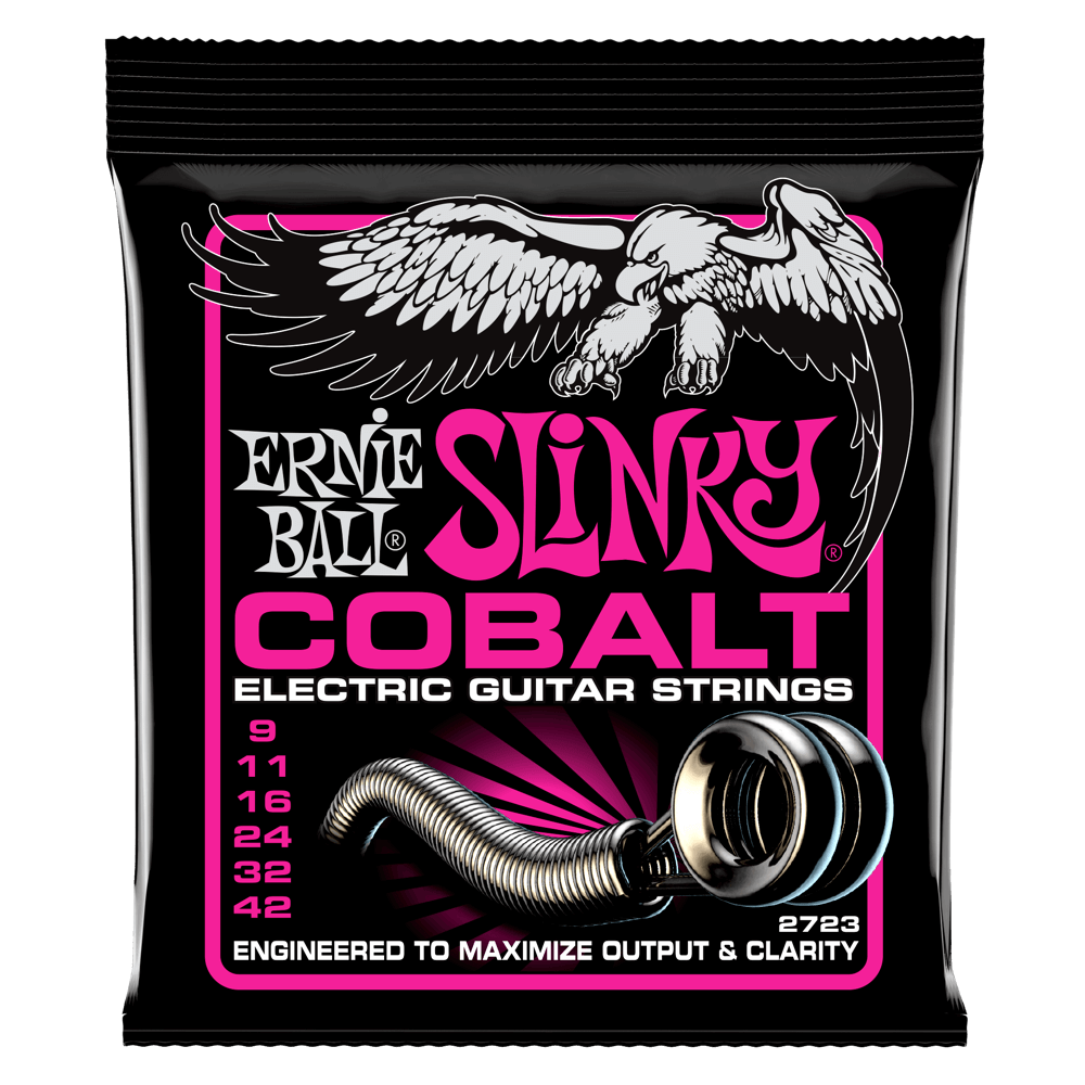 Cordes pour guitare électrique Ernie Ball Cobalt Power Slinky