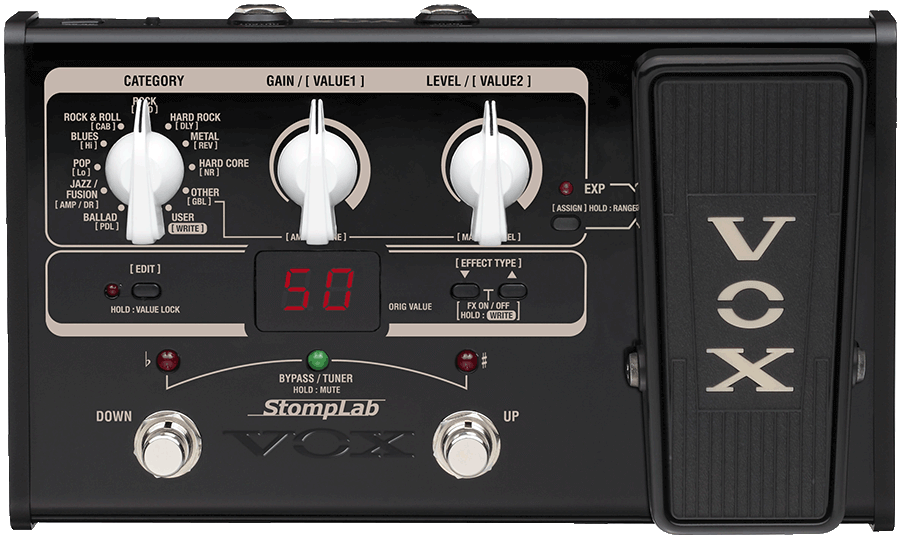 Pédale multi-effets pour guitare Vox StompLab 2G