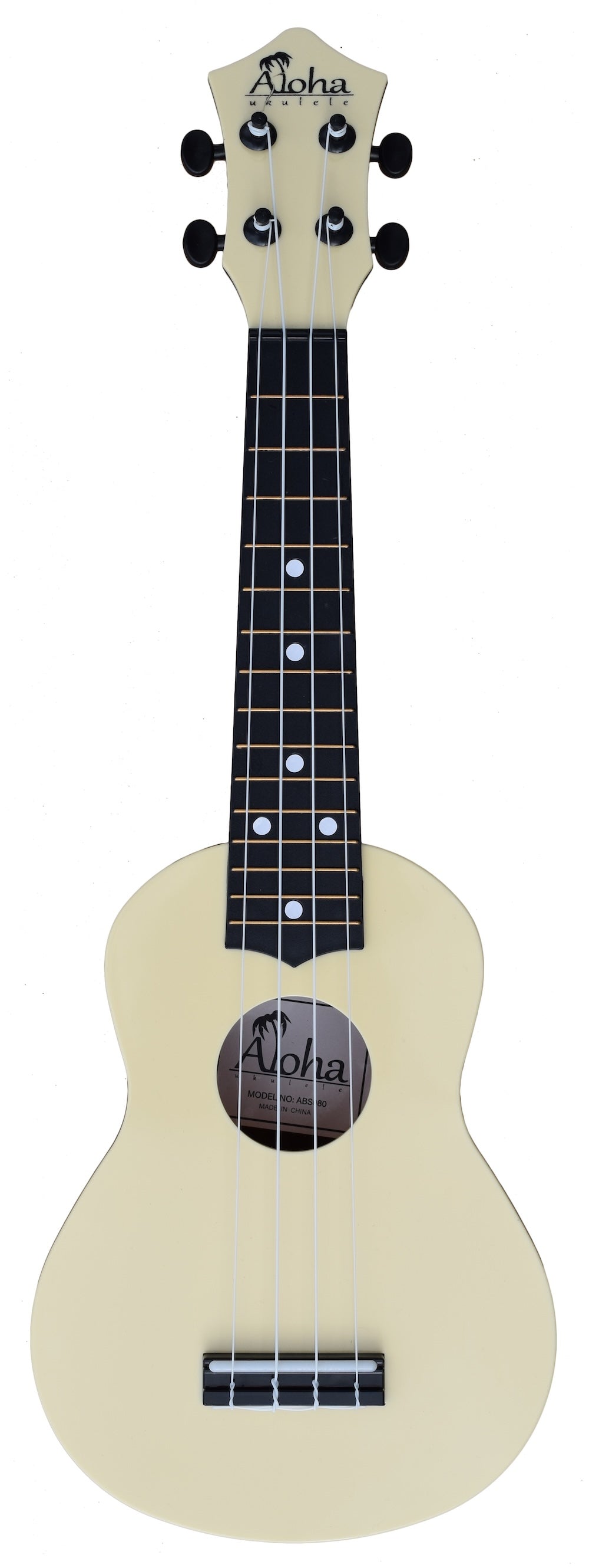 Aloha ABS080 Ukulele - White - WITH BAG
