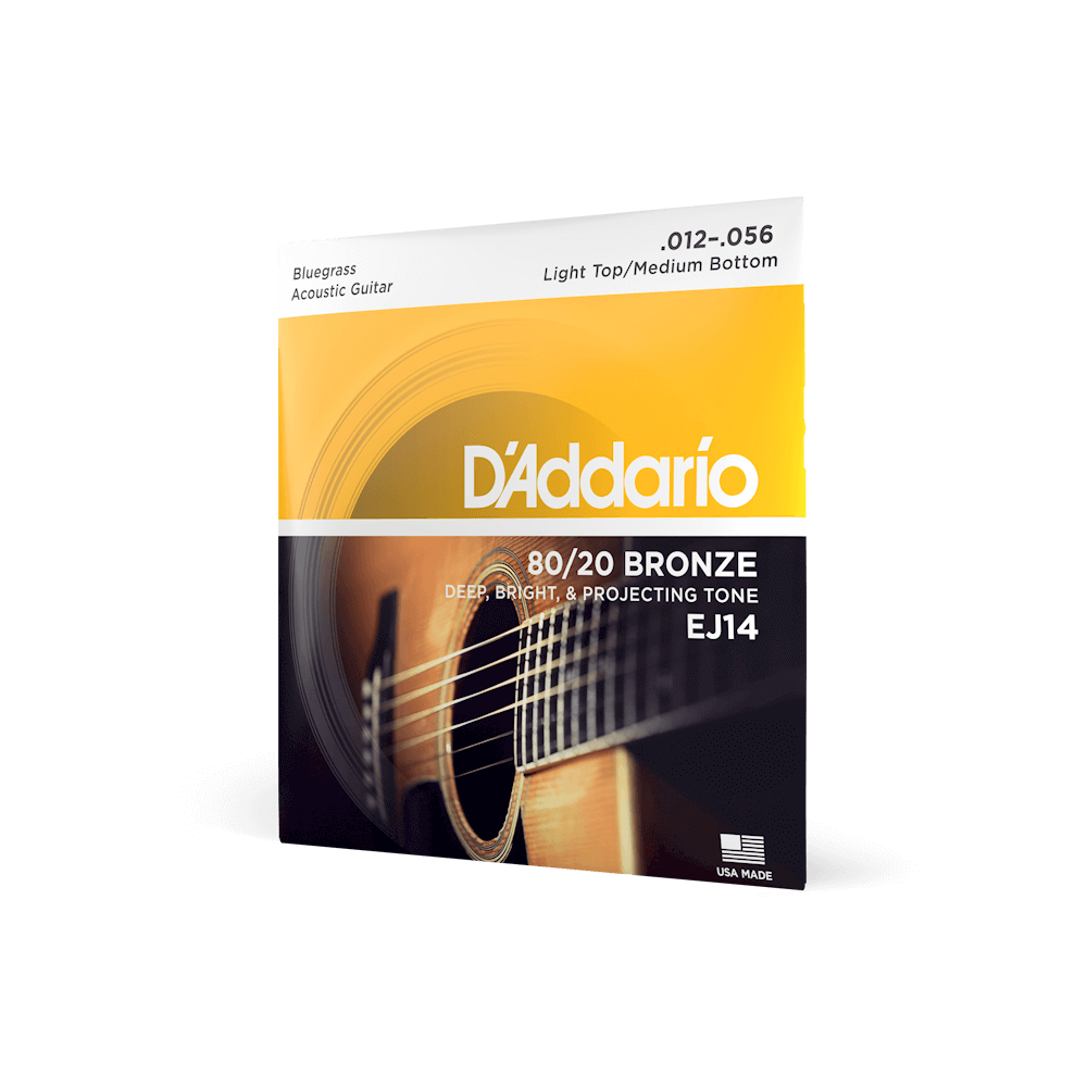 Cordes de guitare acoustique D'Addario 80/20 Bronze | Tous tirants
