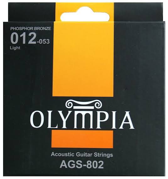 Olympia Phosphor Bronze Acoustic Guitar Strings | AGS-802 | 12-53