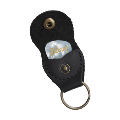 Gibson Leather Permium Pickholder Keychain - Black