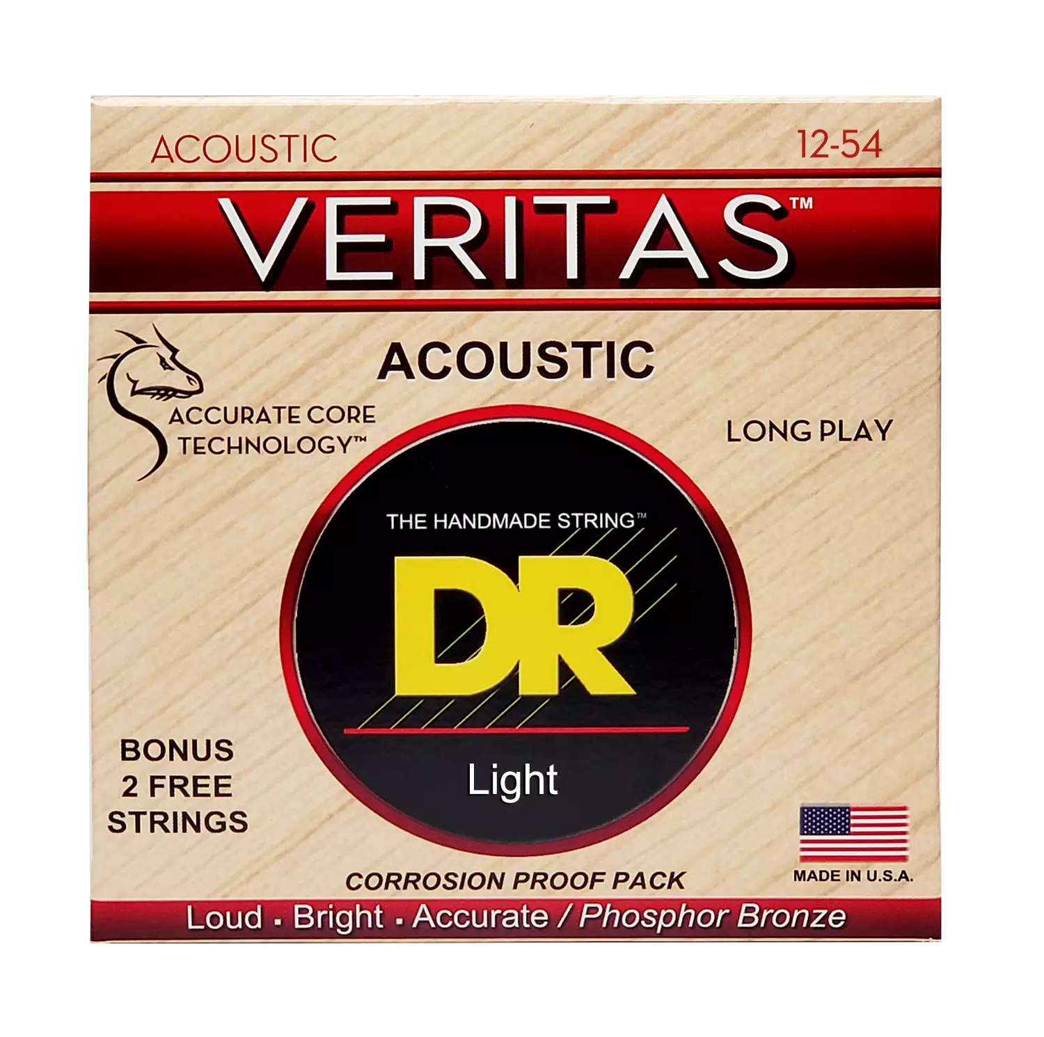 DR Strings Veritas Coated Core Acoustic Guitar Strings