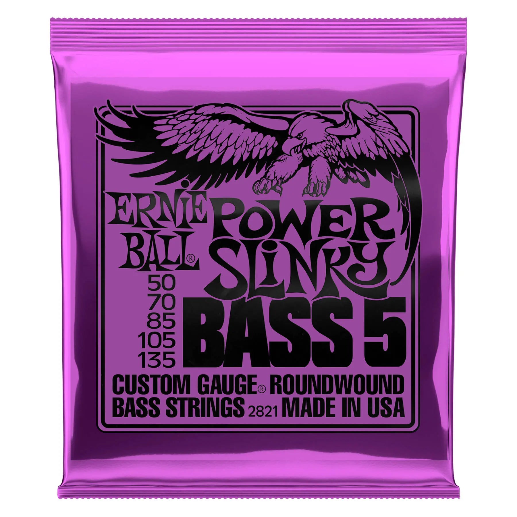 Ernie Ball Nickel Wound Power Slinky 5 String Bass Strings