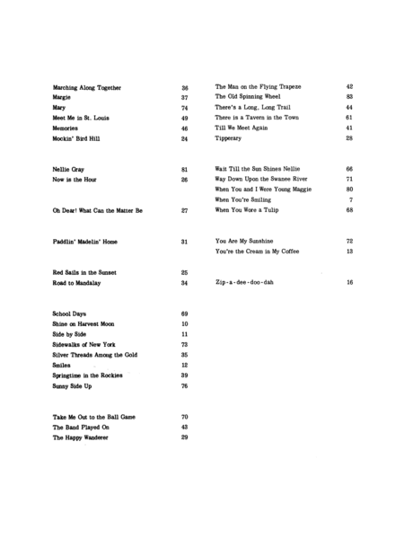 Sing Out! - All Time and Old Time Favourites