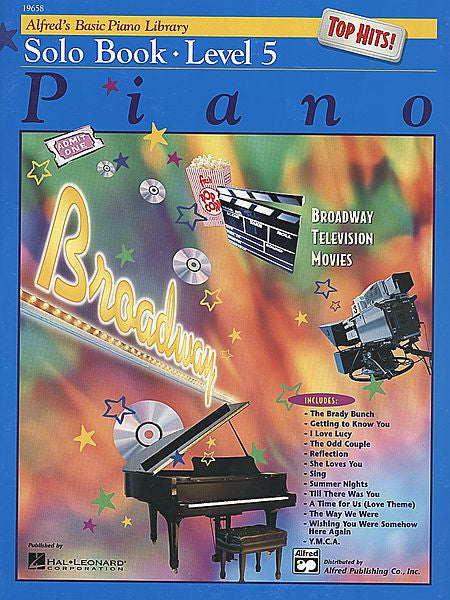 Alfred's Basic Piano Course - Top Hits! Solo Book, Level 5 - Canada