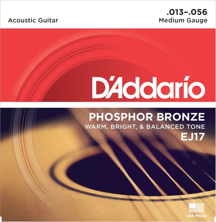 D'Addario EJ Phosphor Bronze Acoustic Guitar Strings