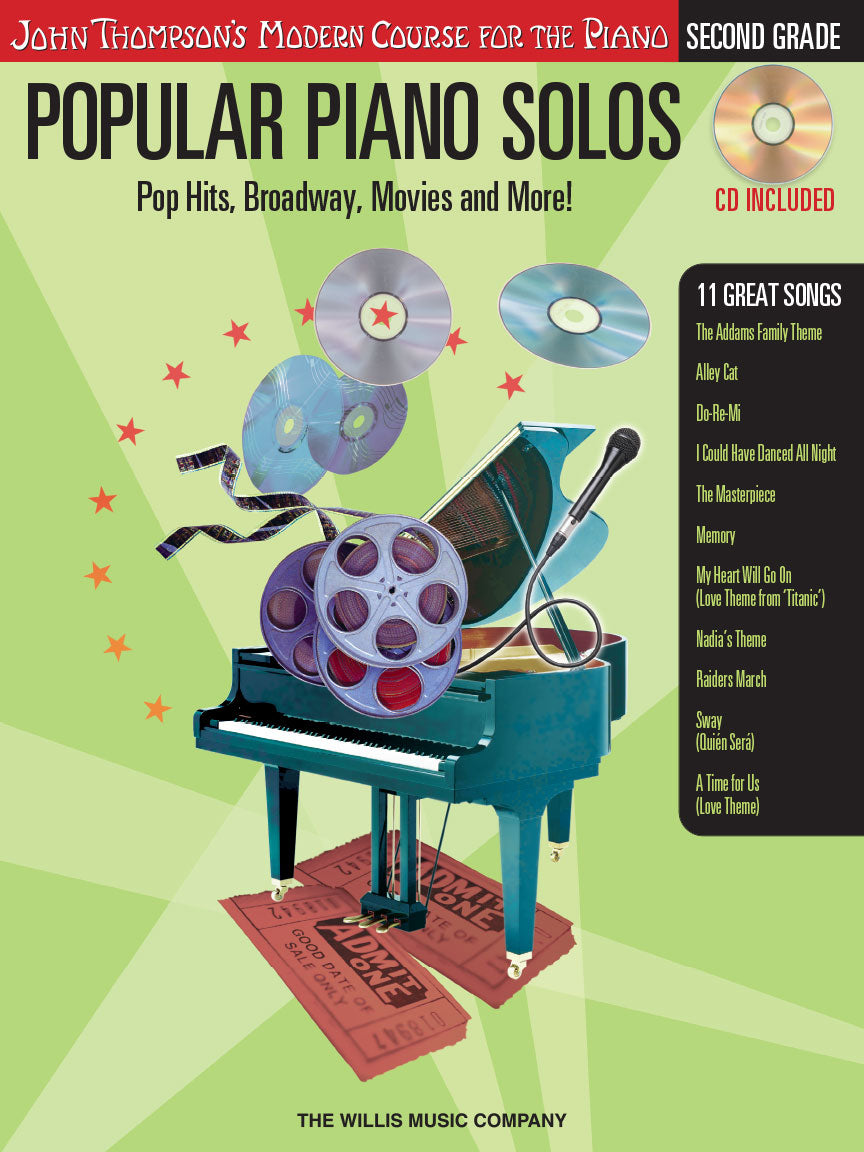 Popular Piano Solos, Second Grade w/CD (Easy Piano)