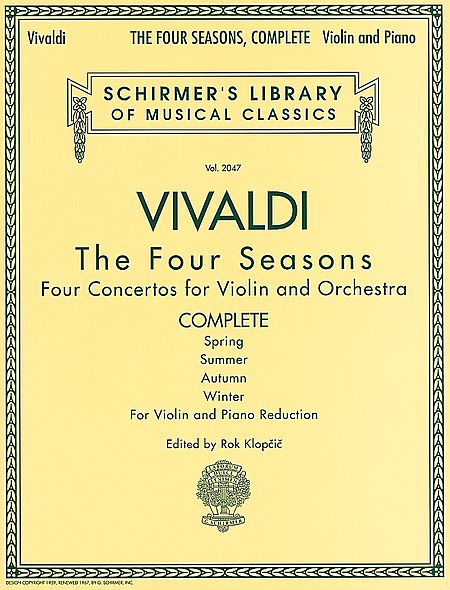 Vivaldi - The Four Seasons, Complete (Violin & Piano Reduction)
