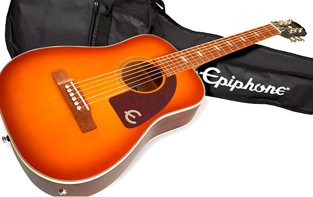 Epiphone Lil Tex FT19 Travel Acoustic - Faded Cherry