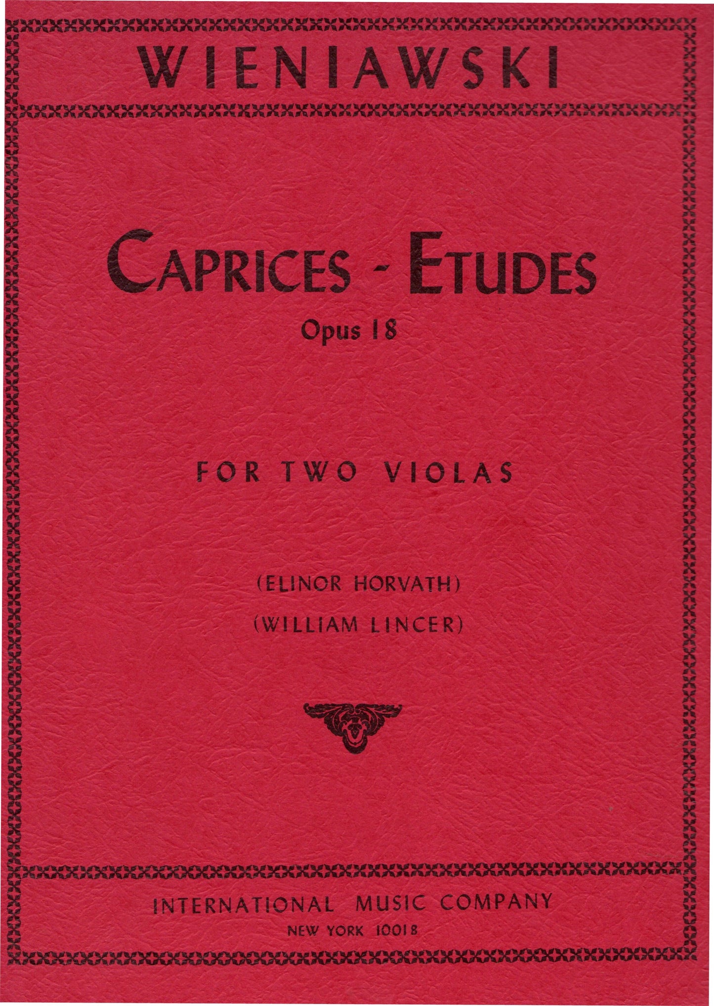 Henri Wieniawski - Etudes-Caprices, Opus 18 (2 Violas) - Canada
