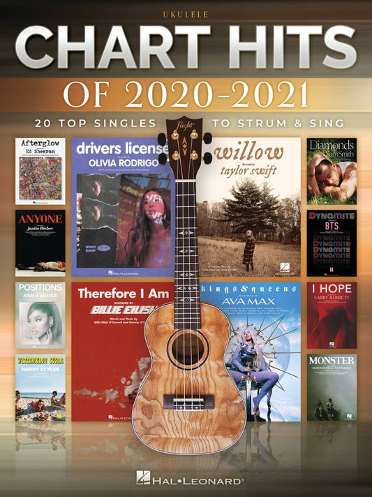 Hal Leonard Chart Hits of 2020-2021: 20 Top Singles - Ukulele - Book