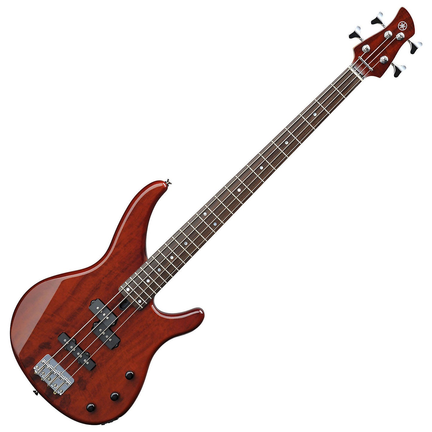 Yamaha TRBX174EW Exotic Wood 4-String Bass - Root Beer