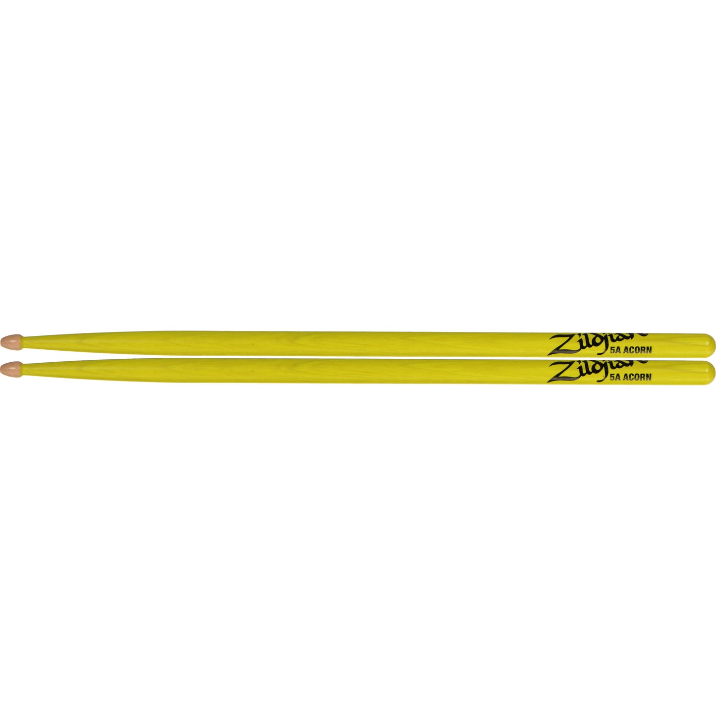Zildjian 5A Acorn Neon Yellow Wood Tip Drumsticks