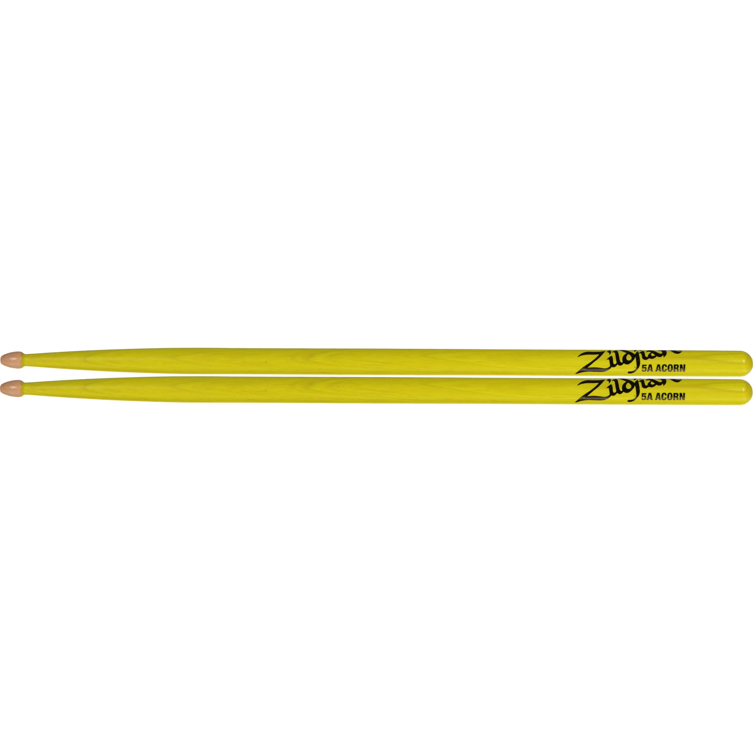 Zildjian 5A Acorn Neon Yellow Wood Tip Drumsticks