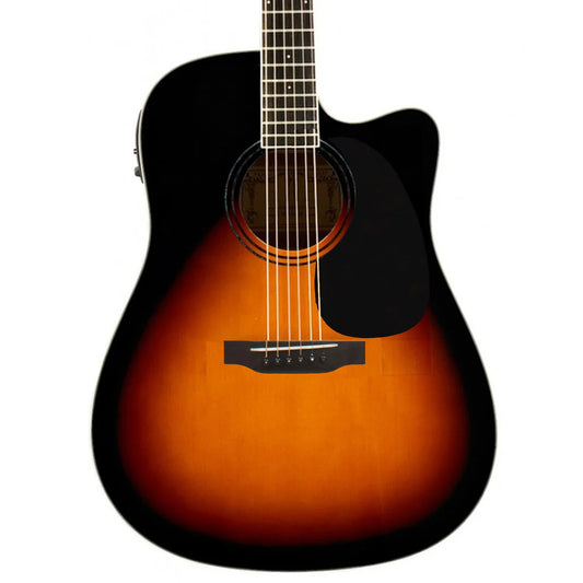 Beaver Creek BCTD101CEVSB Dreadnought Cutaway Acoustic Electric - Vintage Sunburst
