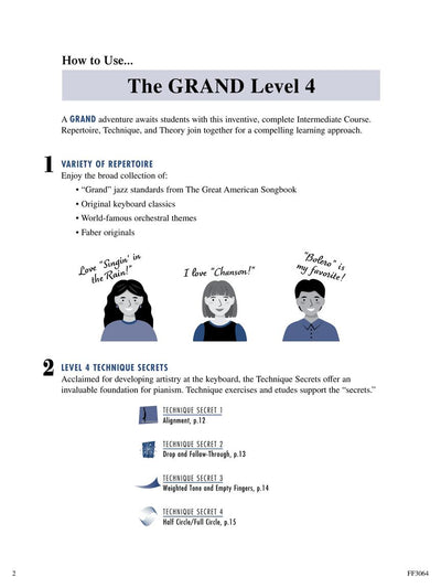 The Grand Level 4 Piano Adventures: All-in-One - Book/Media Online