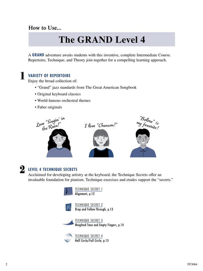 The Grand Level 4 Piano Adventures: All-in-One - Book/Media Online