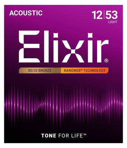 Elixir 80/20 Bronze Acoustic Guitar Strings
