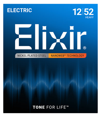 Elixir Nickel-Plated Steel Electric Guitar Strings with NANOWEB Technology