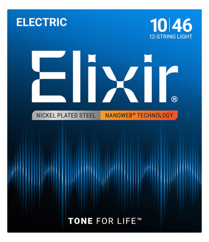Elixir Nickel-Plated Steel Electric Guitar Strings with NANOWEB Technology