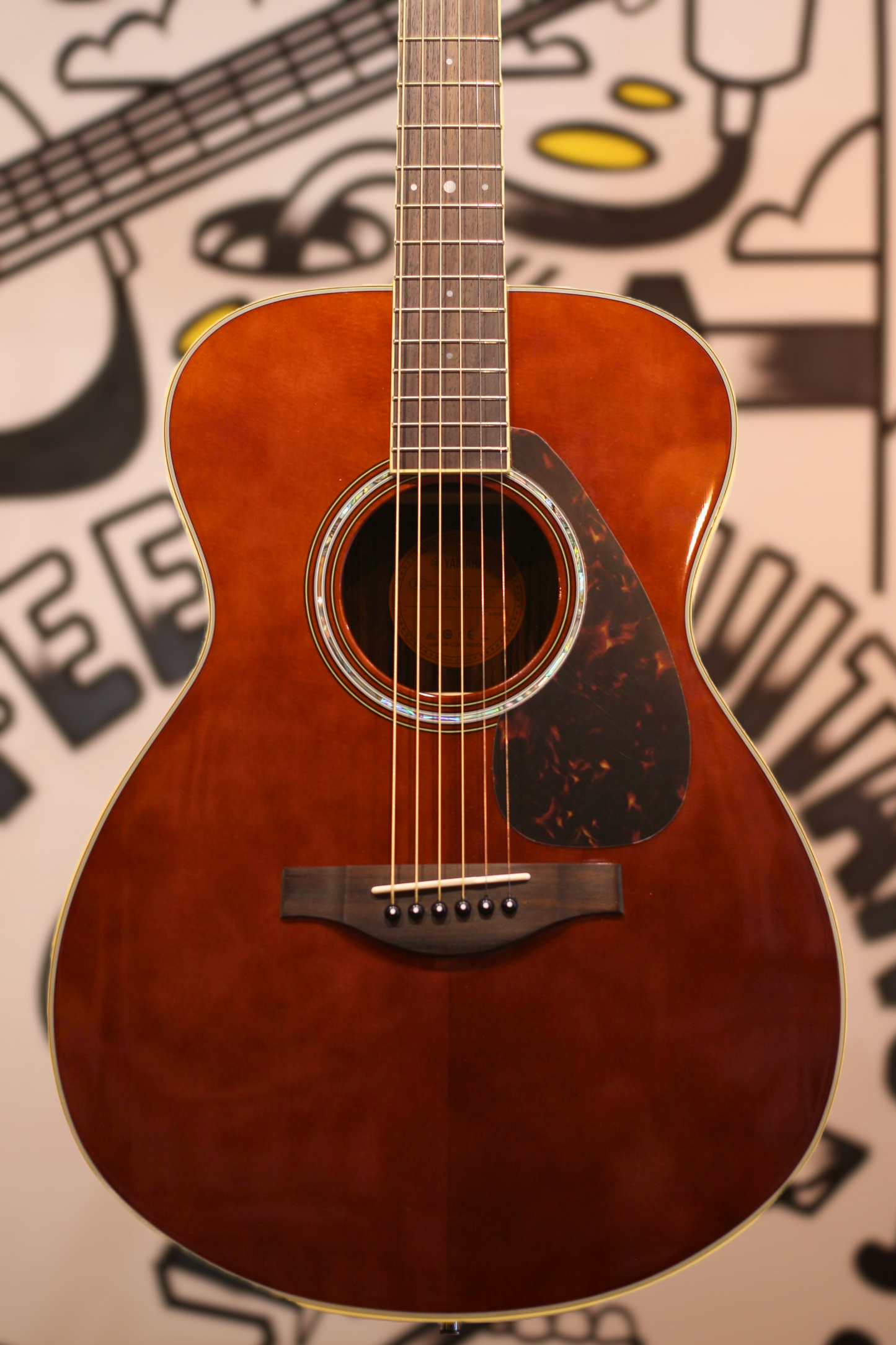 Yamaha LS6 ARE Folk Acoustic Guitar - Dark Tinted