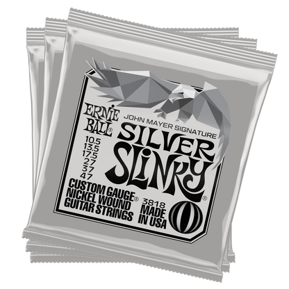 Ernie Ball John Mayer Signature Silver Slinky Guitar Strings (10.5-47)