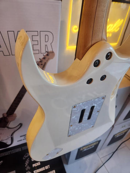 USED - Ibanez JEMJRWH White Steve Vai Jem Junior Signature 6