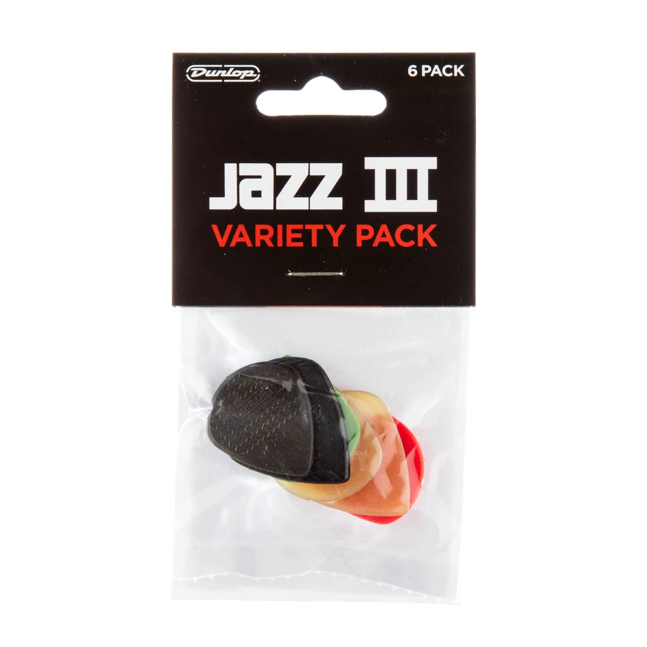 Dunlop Jazz III Pick Variety Pack | 6 Pack