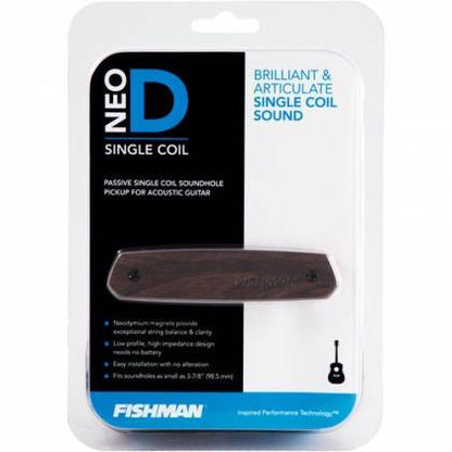 Fishman Neo-D Magnetic Soundhole Pickup Single Coil Woodgrain For Acoustic Guitars | PRO-NEO-D04